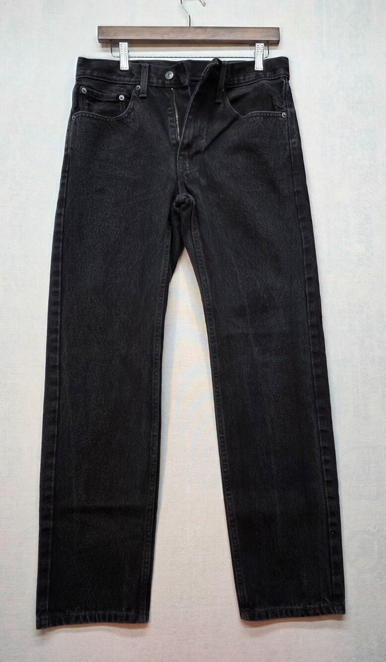 Vintage Late 90s Levi's Black Denim Straight Leg Mens Jeans (May 1999) Sz31x32